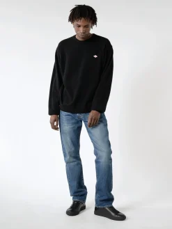 Danton - Lambswool Crew Neck Knit Pullover in Black