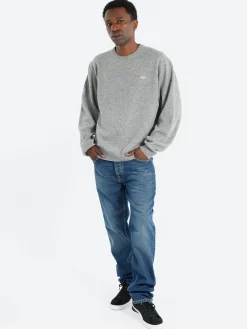 Danton - Lambswool Crew Neck Knit Pullover in Light Grey