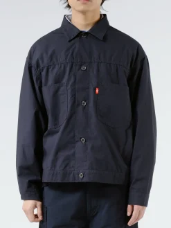 Danton - Men's Cotton Weather Short Jacket in Navy