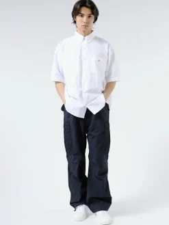 Danton - Men's Dot Button B.D Shirt in White