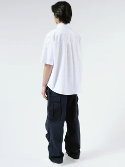 Danton - Men's Dot Button B.D Shirt in White