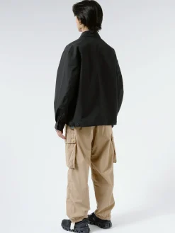 Danton - Men's 3-Layer Cloth Zip Up Jacket in Black