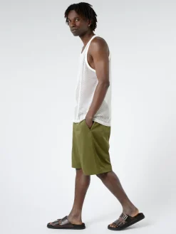 Danton - Men's Nylon Twill Work Easy Shorts in Khaki