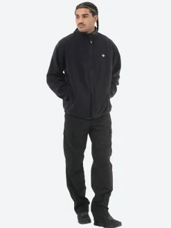 Danton - Polartec Fleece Stand Zip Jacket in Black