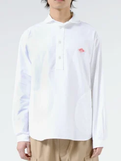 Danton - Round Collar Shirt in White