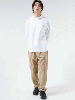 Danton - Round Collar Shirt in White