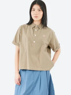 Danton - Short Sleeve Pullover Work Shirt in Greige