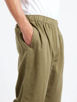 Danton - Wide Easy Pants in Olive