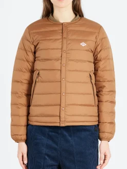 Danton - Women's Inner Down Crewneck Jacket in Light Brown