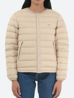 Danton - Women's Inner Down Crewneck Jacket in Oyster White