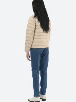 Danton - Women's Inner Down Crewneck Jacket in Oyster White