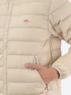 Danton - Women's Inner Down Crewneck Jacket in Oyster White