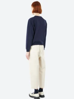 Danton - Women's Long Sleeve Sweat T-Shirt in Navy