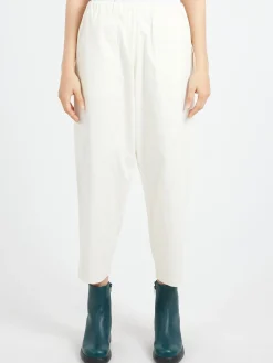 Danton - Women's Stretch Corduroy Easy Pants in Oyster