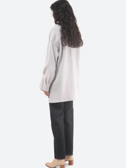 Destin - Lema Shirt Jacket in Ice Grey