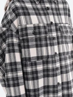 Destin - Luna Jacket in Off White/Black Plaid