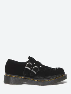 Dr. Martens - 8065 Mary Jane Shoes in Black Velvet