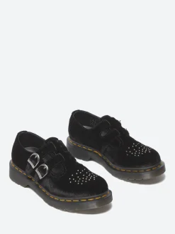 Dr. Martens - 8065 Mary Jane Shoes in Black Velvet