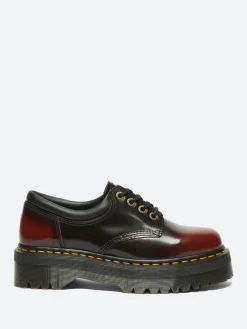 Dr. Martens - 8053 Quad Platform Shoes in Cherry Red Arcadia
