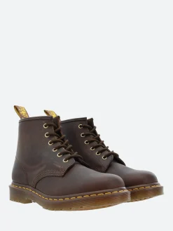 Dr. Martens - 101 YS Ankle Boots in Crazy Horse Brown