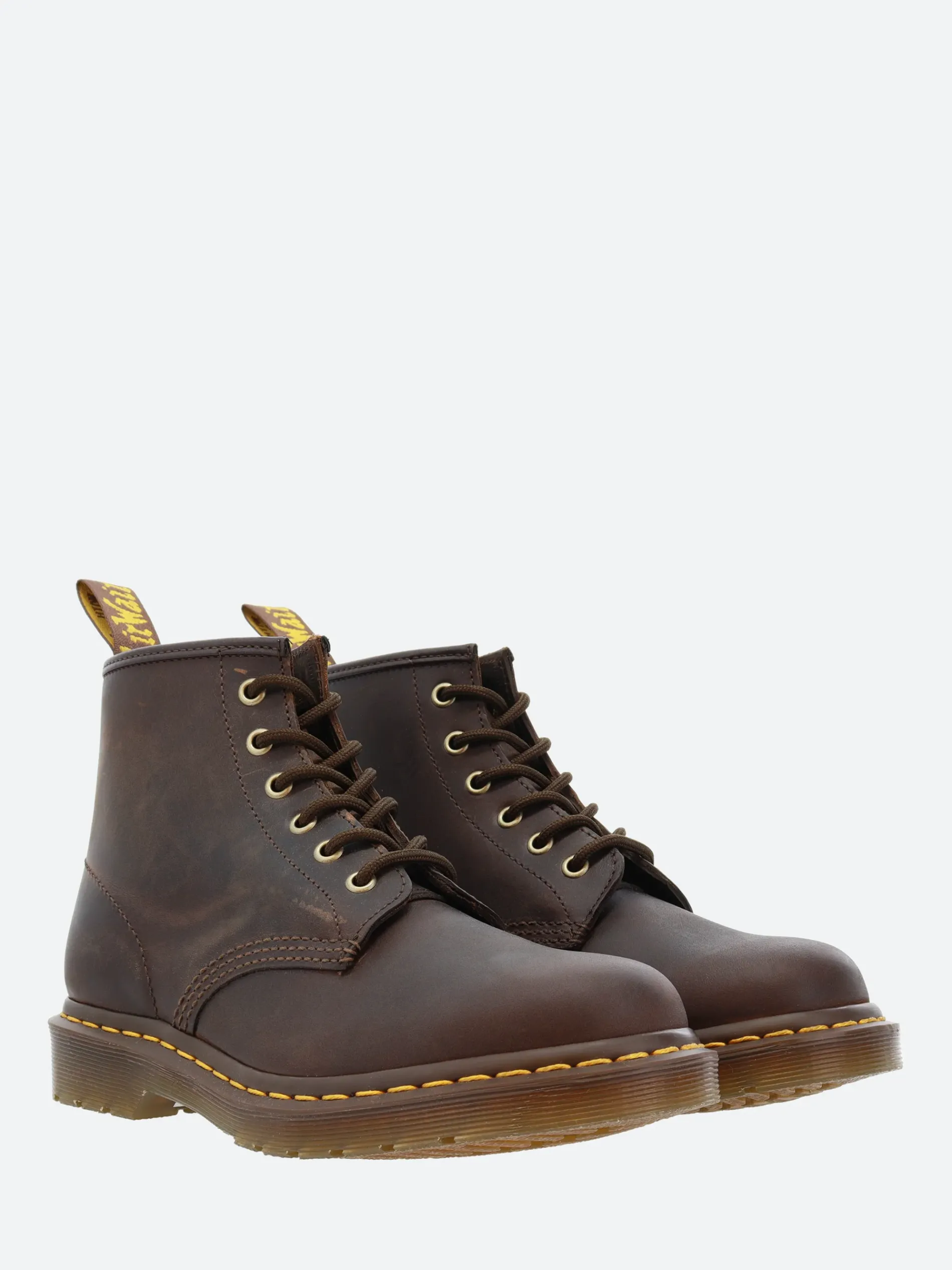 Dr. Martens - 101 YS Ankle Boots in Crazy Horse Brown