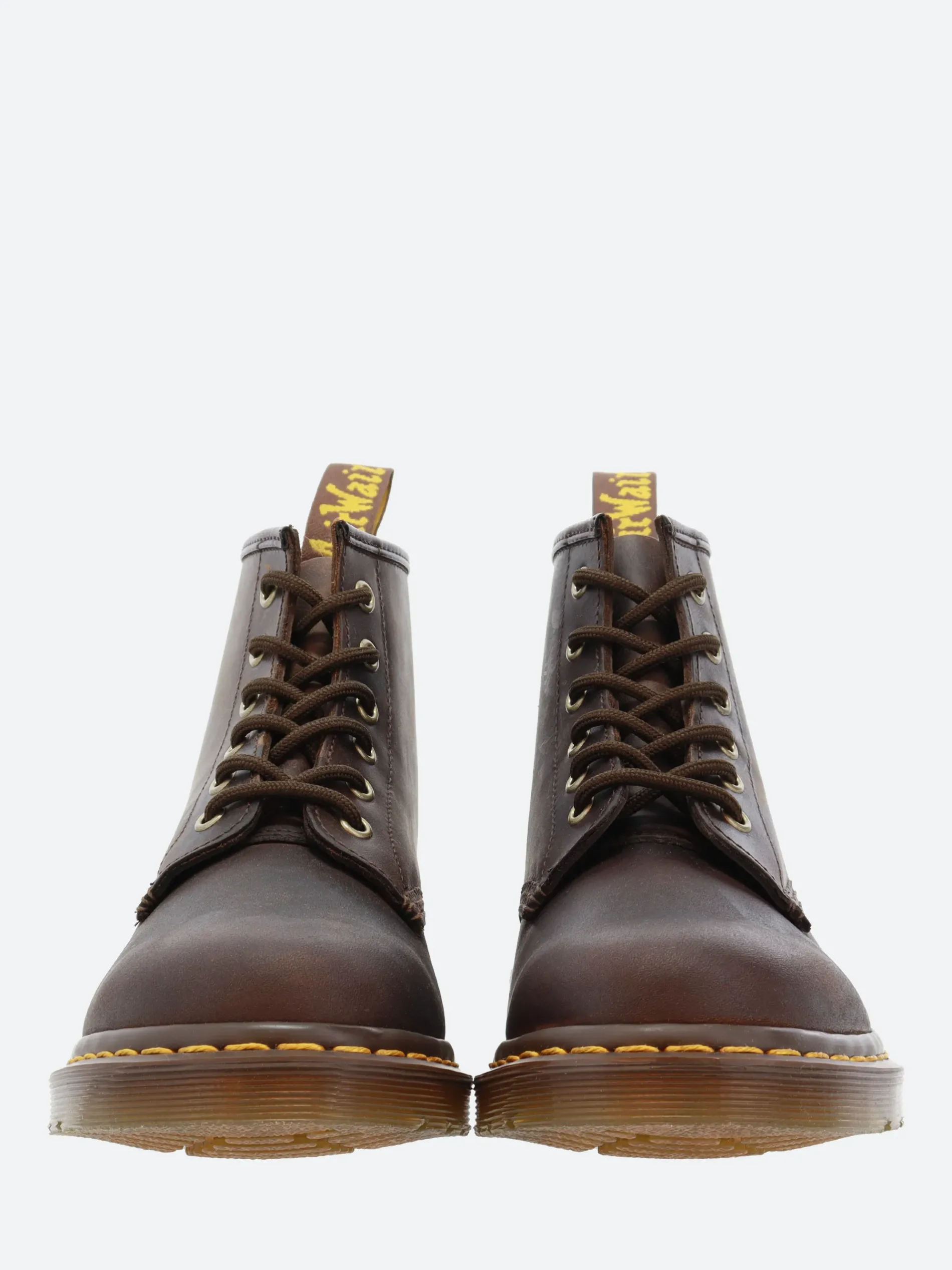 Dr. Martens - 101 YS Ankle Boots in Crazy Horse Brown