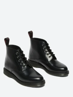 Dr. Martens - Emmeline Lace Up Boots in Black Polished Smooth