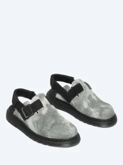 Dr. Martens - Jorge II Hairy Suede Slingback Mule in Warmed Stone