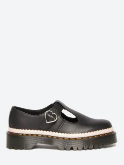 Dr. Martens - Polly Bex Mary Jane Shoes in Black Nappa Luxe