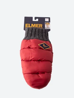 Elmer - Puff Mittens in Red