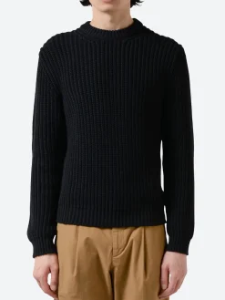 Filippa K - Chunky Cotton Sweater in Black