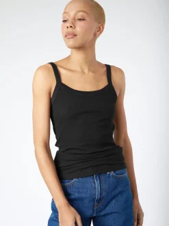 Filippa K - Fine Rib Singlet in Black