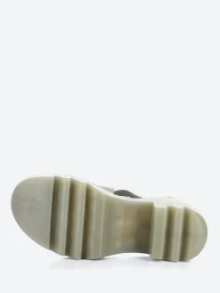 Fly London- Taji Slingback Sandals in Silver