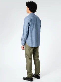 F.O.B. FACTORY - Chambray Work Shirt in Blue