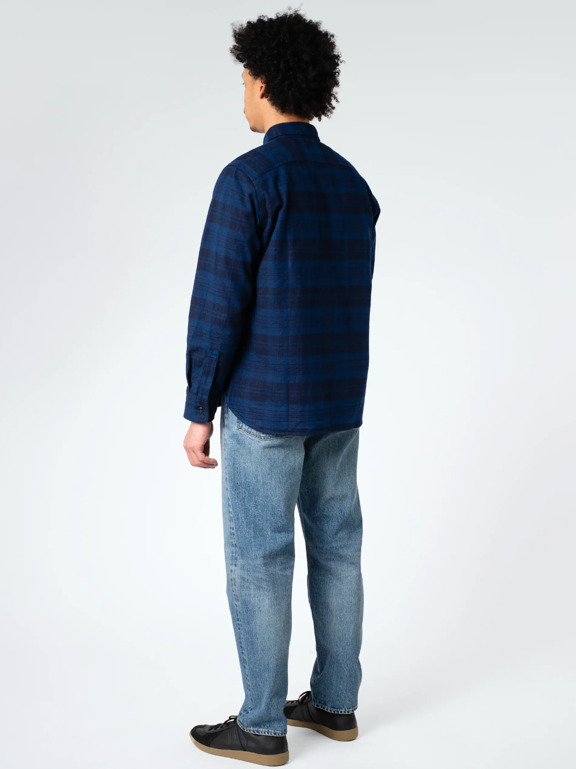 F.O.B. FACTORY - Heavy Nel Work Shirt in Navy