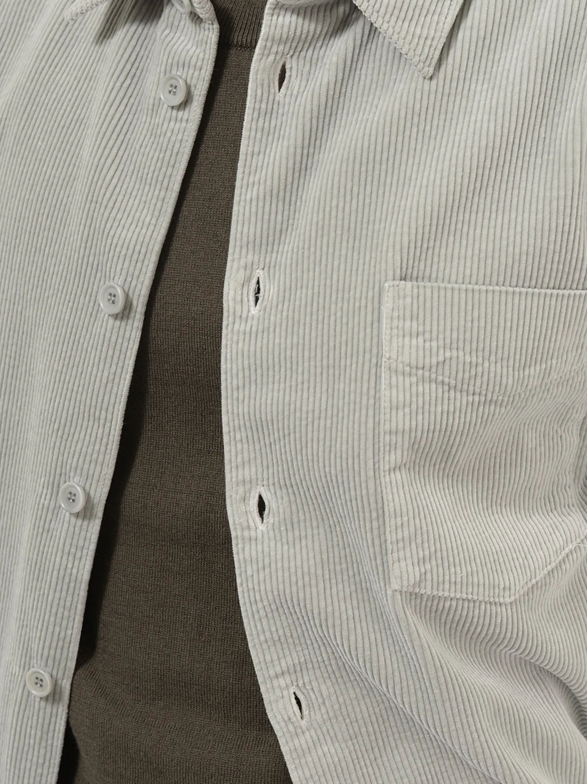 Garment-Dyed Corduroy Shirt