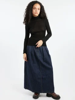 Girls of Dust - Bulb Skirt in Indigo