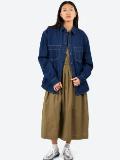 Girls of Dust - Mechanic Shirt in Stone Wash