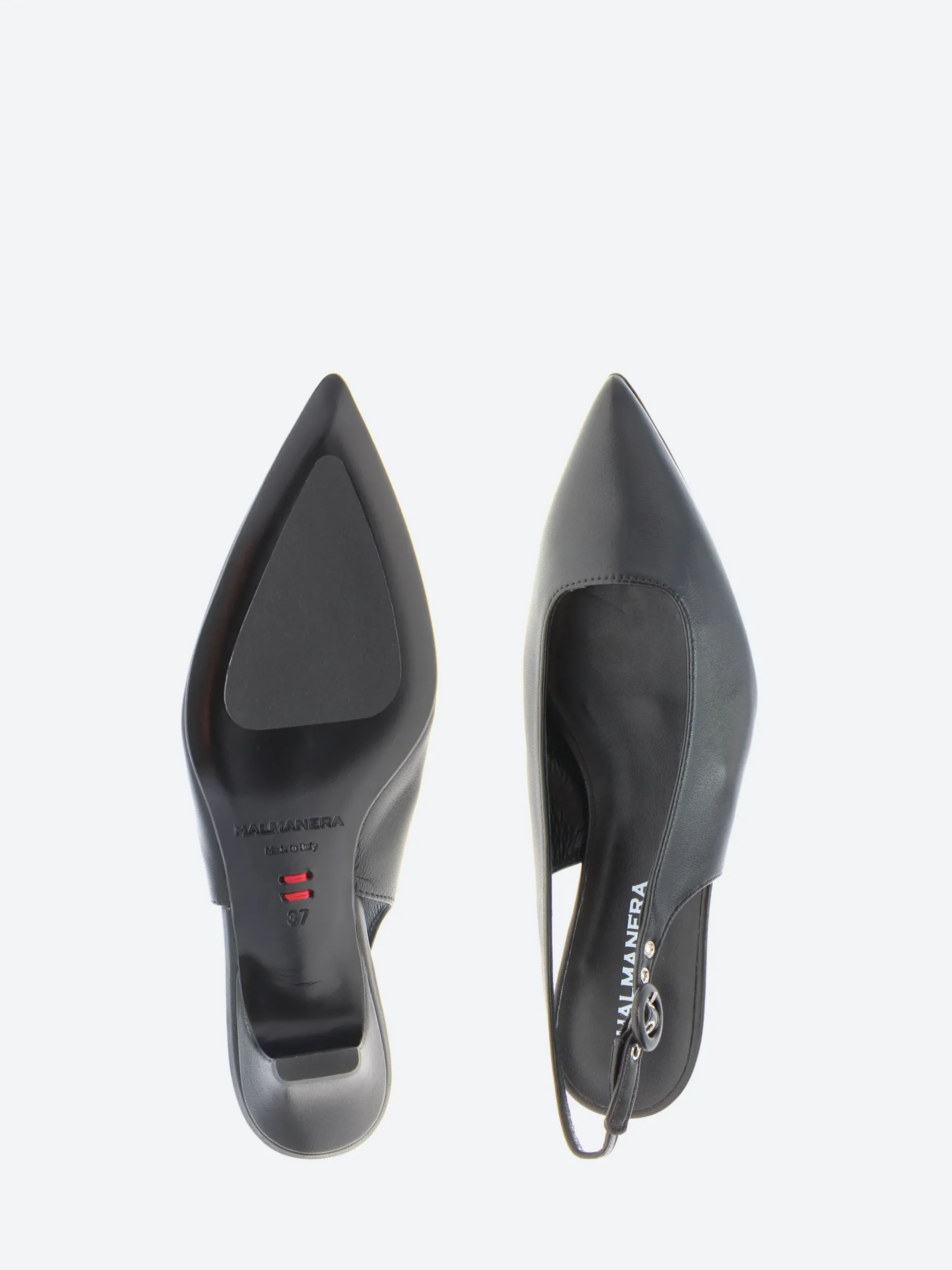 Halmanera - Fede 13 Slingback Pumps in Nero Baron