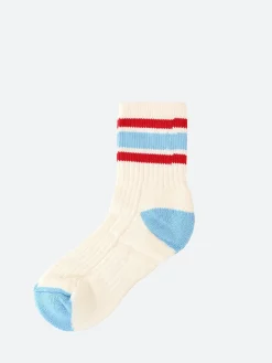 Ivy Ellis - The Moon Vintage Sport Cotton Quarter in Cream and Light Blue