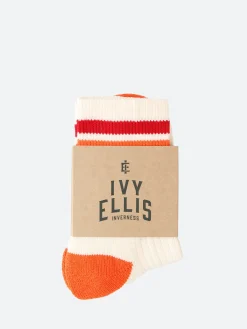 Ivy Ellis - The Testaverde Vintage Sport Cotton Quarter in Orange and Red