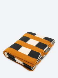 Jo Gordon - Brushed Blanket Scarf in Black/Oatmeal