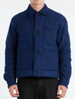 Kardo - Bodhi Quilted Jacket in Indigo