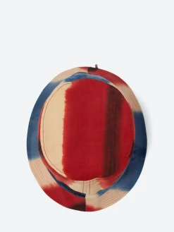 Kardo - Clamp Dyed Bucket Hat in Red and Yellow