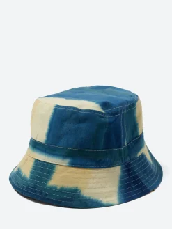 Kardo - Clamp Dyed Bucket Hat in Red and Yellow
