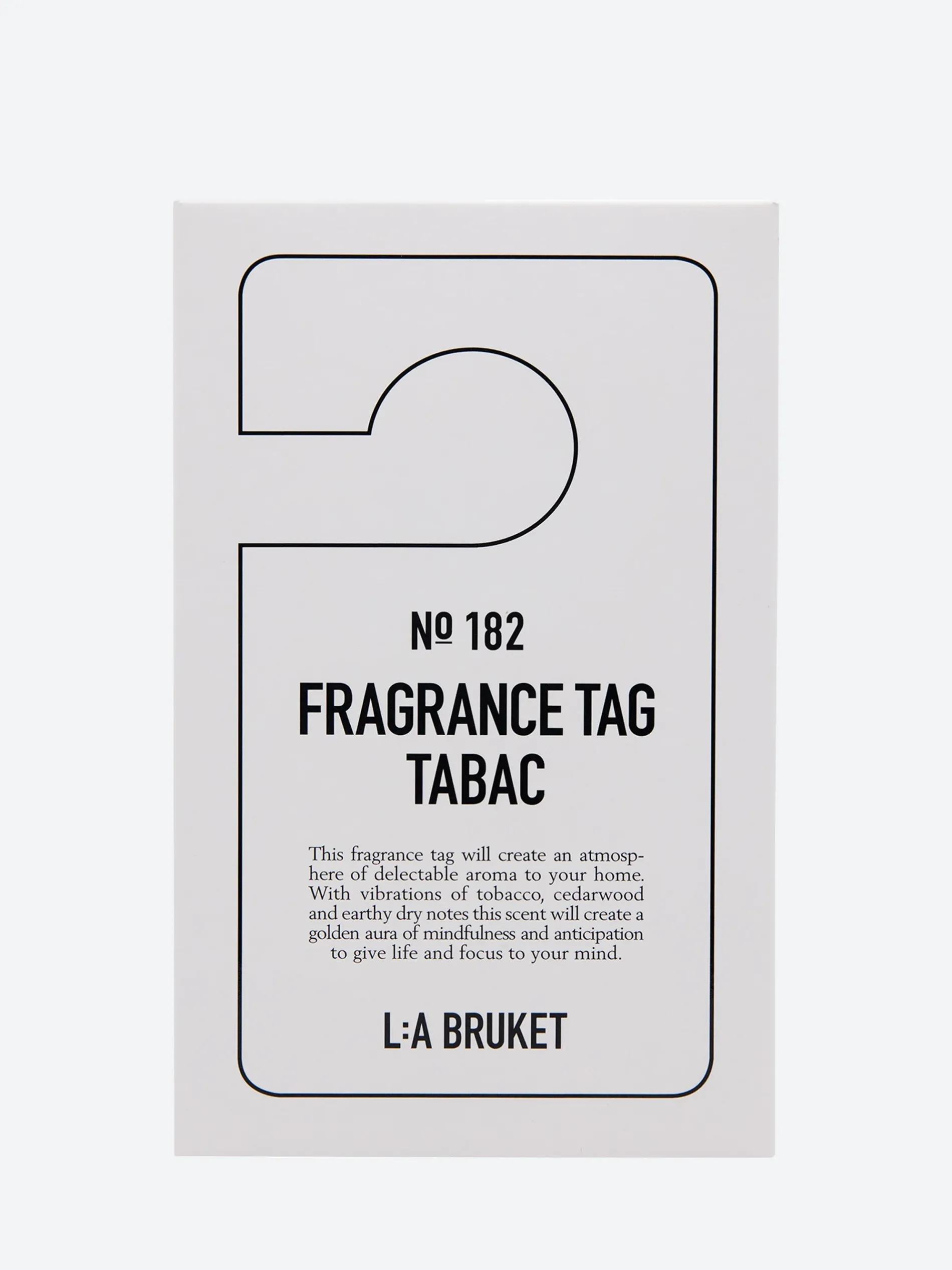 L:A Bruket - 182 Tabac Fragrance Tag