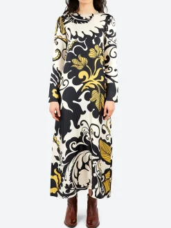 La DoubleJ - Long Sleeve Swing Dress in Marea