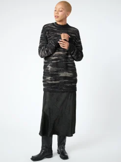 Lauren Manoogian - Handknit Threadbare Crewneck in Black