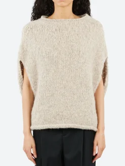 Lauren Manoogian - Handknit Shoulder Shell in Pebble