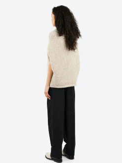 Lauren Manoogian - Handknit Shoulder Shell in Pebble